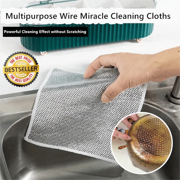 Buy1Get 2Free（3PCS）🔥Multipurpose Wire Miracle Cleaning Cloths