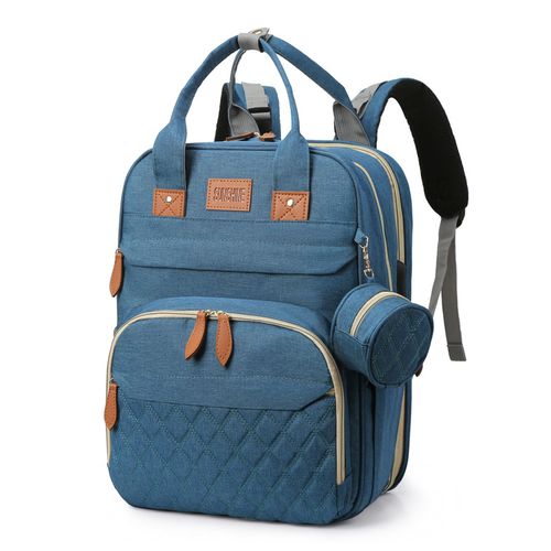 Stylish Diaper Bag Backpack - USB Charging, Multifunctional & Spacious - Complete with Changing Station & Pad