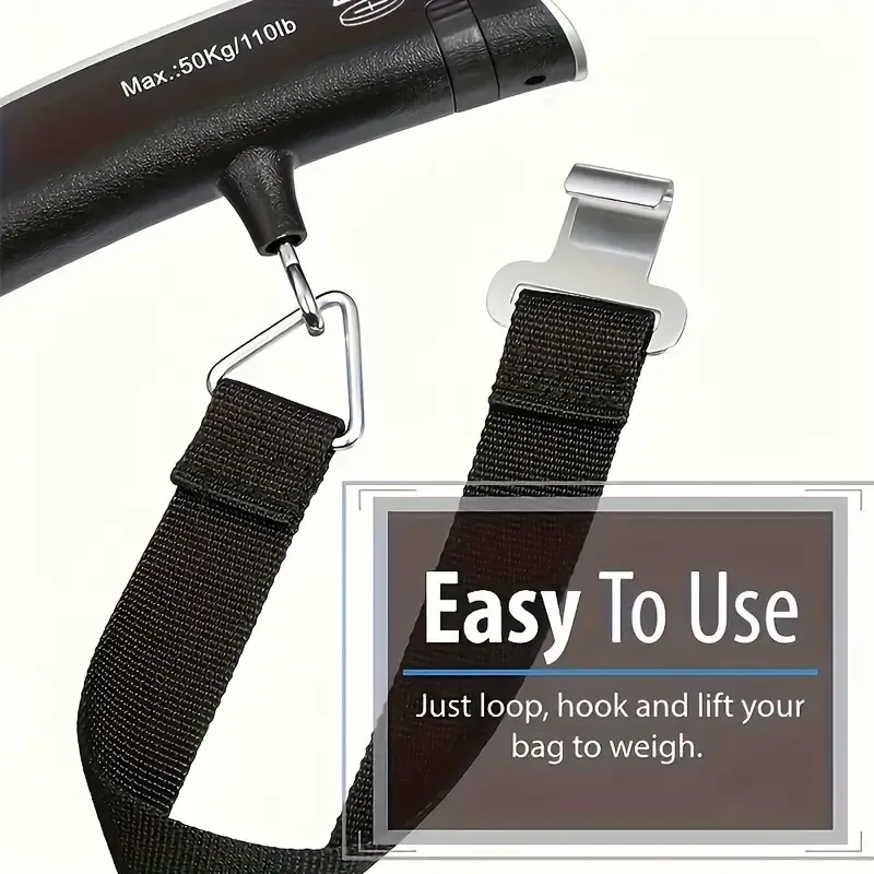 50 kg High Quality Portable LCD Display Hanging Digital Luggage Weighing Scale