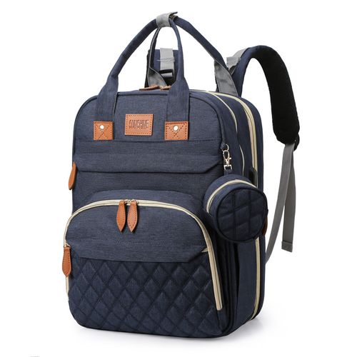 Stylish Diaper Bag Backpack - USB Charging, Multifunctional & Spacious - Complete with Changing Station & Pad