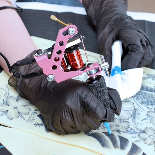 Liner Shader Machine Tattoo Power Supply Inks Pigment Set