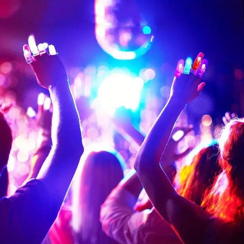 LED Finger Lights Mini Finger Flashlights Light up Ring Sticks Lights for Adults Glow in The Dark Party Favors Birthday Rave Party Supplies