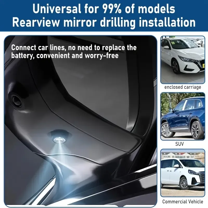 car modified LED Angel Wings warning front welcome Lights