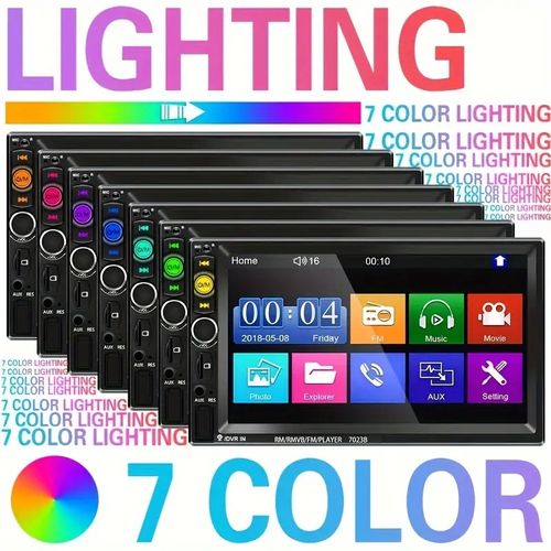 HD Touch Screen Car Multimedia Player Audio With Mirror Link USB FM Autoradio