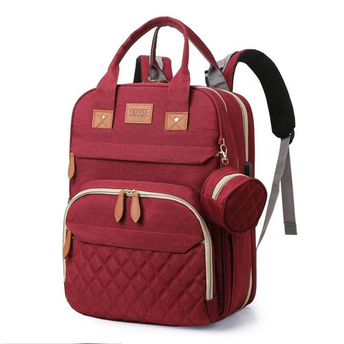 Stylish Diaper Bag Backpack - USB Charging, Multifunctional & Spacious - Complete with Changing Station & Pad