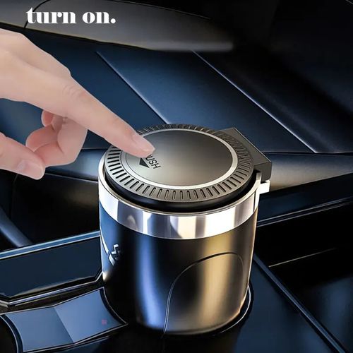 Car Cigarette Ashtray Cup With Lid With LED Light