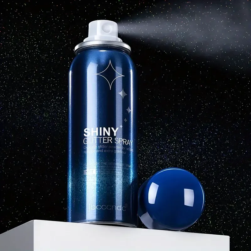 Party Star Spray Body Hair Clothes Shiny Glitter Spray Long-lasting Waterproof and Sweatproof Nightclub Spray Striking