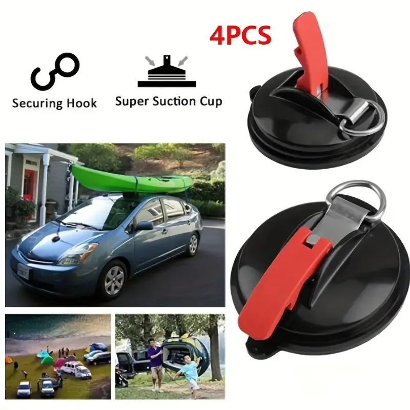 Heavy Powerful Sucker Cup Duty With Securing S Hook Tie Down Camping Tarp Tents Car Mount Luggage Suction Cup Anchor