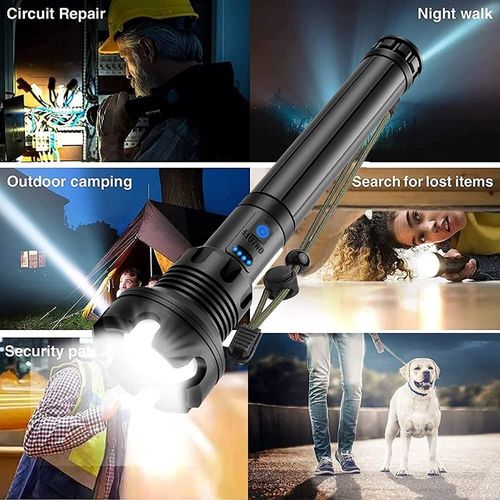 🔥HOT SALE 49% OFF🔥 - LED Rechargeable Tactical Laser Flashlight 90000 High Lumens