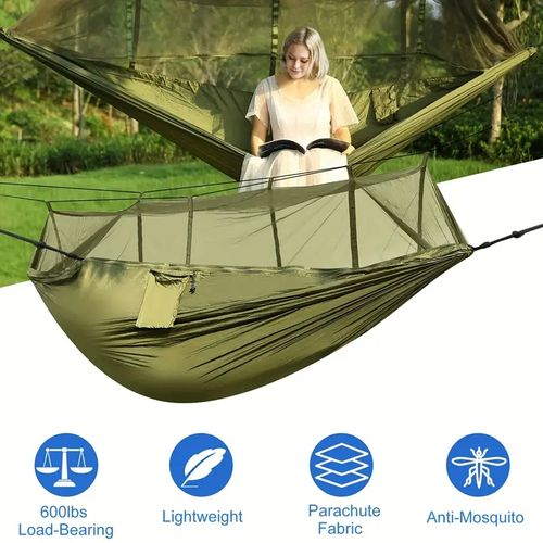 Person Outdoor Hammock with Mosquito Net