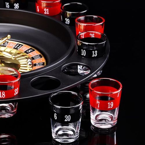 Drinking Shot Glass Turntable Game Set
