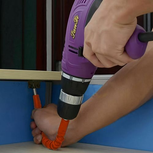 Universal Soft Shaft Electric Drill Bit Adapter - Drill Adapters for Electric Screwdriver with Flexible Axis Connection - Durable and Versatile Shaft Extension for Easy Drilling