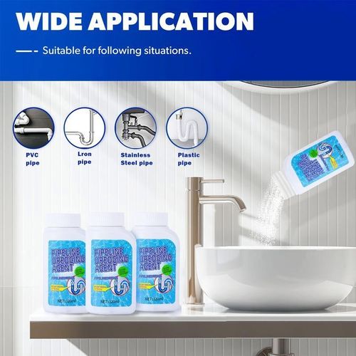 🔥Pipeline Dredging Agent for Kitchen and Toilet Pipelines-Dissolves 200+ Blockages and Kills 90% of Bacteria