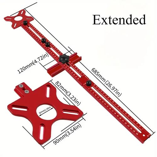 Versatile 3-in-1 Aluminum Router Jig for Woodworking