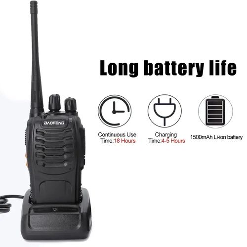 2PCS BAOFENG BF-888S UHF 400-480MHz Amateur Radio Handheld Two Way Radio UHF Portable Walkie Talkies For Adults, Hiking Biking Camping