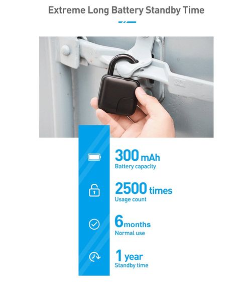 🔥Hot Sale 49% OFF🔥Smart Fingerprint Padlock