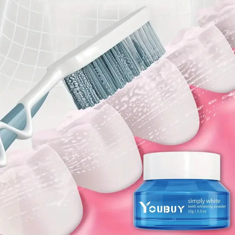 Teeth Whitening Powder, Teeth Polishing Tooth Deep Cleaning Powder, Stain Remover, Plaque Cleaning By Brushing, Breath Freshener, Tooth Cleaning Powder For Daily Life