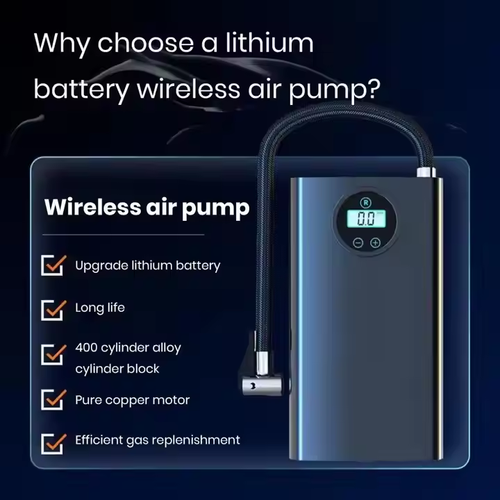 Portable Wireless Car Tire Inflator Pump