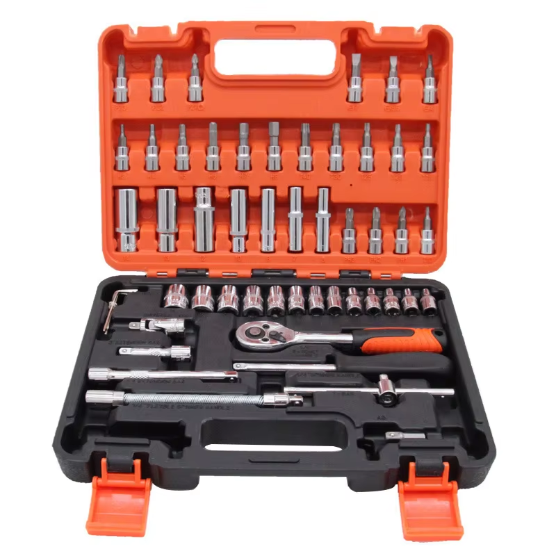 🎇🎇🎇53-piece combination tool set for automobile and motorcycle ratchet wrench multi-function repair household wrench