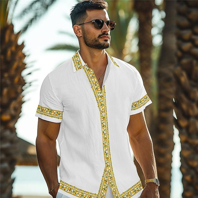 BUY A SET AND GET A RANDOM ACCESSOR💎 Men's casual short-sleeved shirt and shorts Hawaiian suit