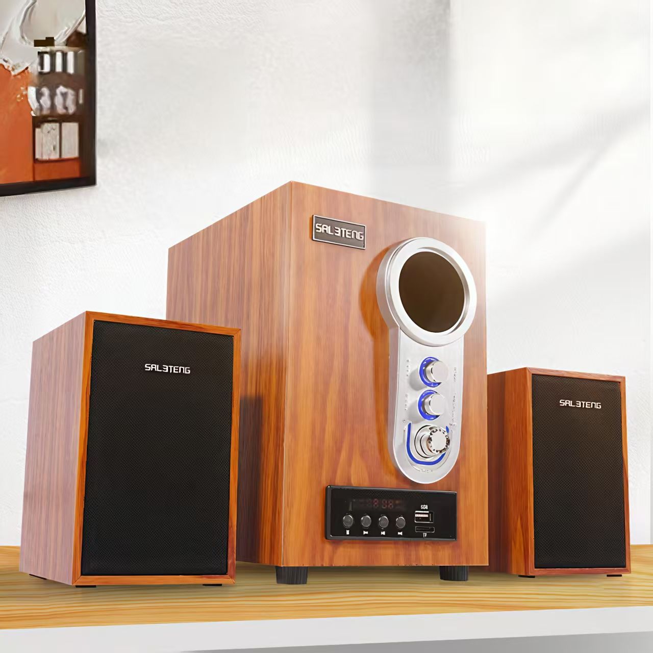 ✨Home audio Superb sound quality, Bluetooth and wired dual-channel use