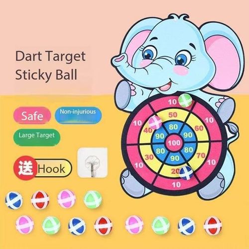 Children's safe sticky ball dart plate