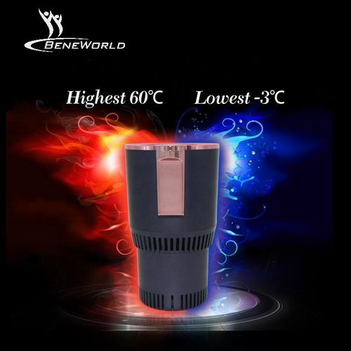 Carro copo quente e frio copo de resfriamento rápido aquecimento 12V copo de aquecimento