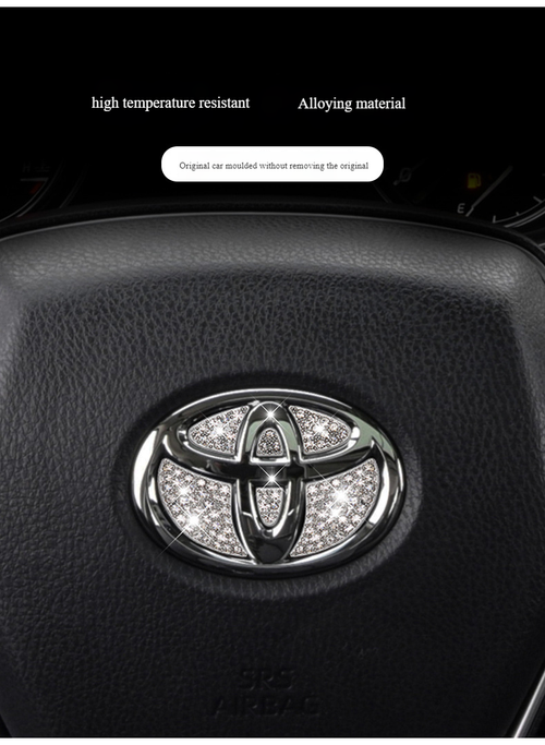 😍👉💥Car diamond steering wheel stickers for many brands of cars
