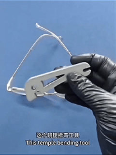 2PCS Eyeglass Frame Adjustment Tool, Eyeglass Frame Bender & Temple Arm Repair Tool, Professional Glasses Adjustment Kit for DIY Glasses Repair at Home