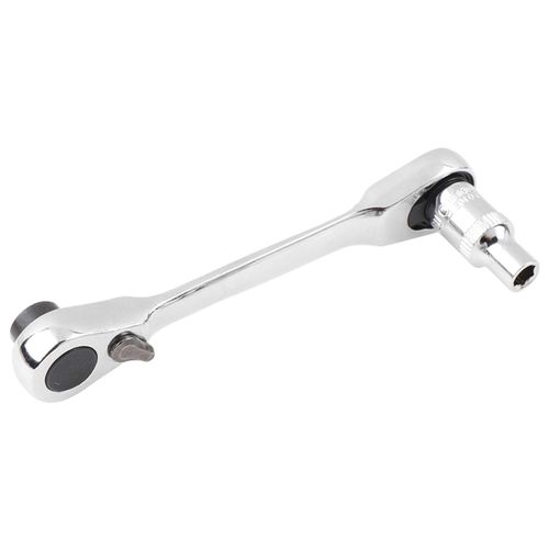 Mini Double Headed Ratchet Wrench , 1/4 Inch 72 Tooth Drive Socket and Screwdriver Bit Ratchet Set Rotator 5 Degrees Quick Install Release Ratchet Accessories Tool Silver