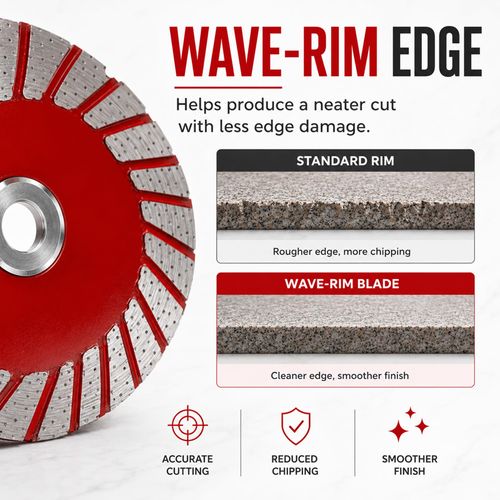 5-Piece 40mm Diamond Engraving Blade & Saw Kit with Removable Flange (5/8-11 Thread) for Granite Marble Ceramic PVC Precision Lettering - Multi-Material Carving Tools-Red