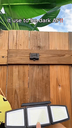 Solar Outdoor Lights 2500LM 210 LED Security Lights with Remote Control,3 Heads Motion Sensor Lights, IP65 Waterproof,270° Wide Angle Flood Wall Lights with 3 Modes