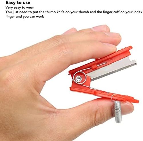 10pcs Garden Thumb Picking Knife Set ,Stainless Steel Blades, Use 30% Faster Picking, Without Bruising Produce, for Fruit Vegetable Harvesting Farm