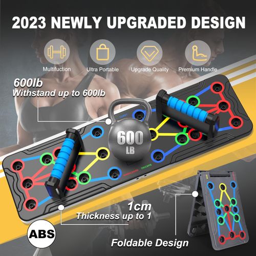 Solid Push Up Board 15 in 1 Home Workout Equipment Multi-Functional Pushup Stands System Fitness Floor Chest Muscle Exercise Professional Equipment Burn Fat