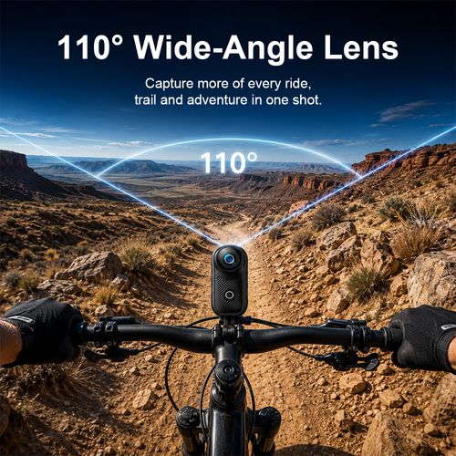 4K Thumb Action Camera, Tiny Size, Mount Anywhere, Small Body Camera, with Spring Clip, Portable Vlogging, Hands-Free POV Recording, Helmet Cam for Cycling, Motorcycle