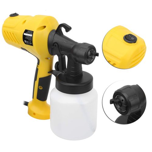 Paint Sprayer, 400W Home Handheld Electric Spray Gun with 800ML Container Lightweight, Easy Spraying Perfect for Furniture, Fence, Walls, Door, Ceiling