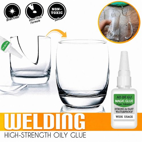 4pcs Heavy-Duty Super Welding Glue, Industrial-Grade Oily Glue for Instant, Strong Bonding on Metal, Plastic, Wood, Glass, Rubber, Leather & Ceramics