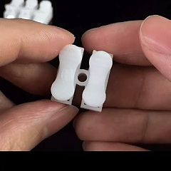 Push Quick Wire Cable Connector, 100pcs 10A 220V 2 Pin Push-in Spring Loaded Electrical Connectors for Lighting Electrical and Automotive Wiring Electricity