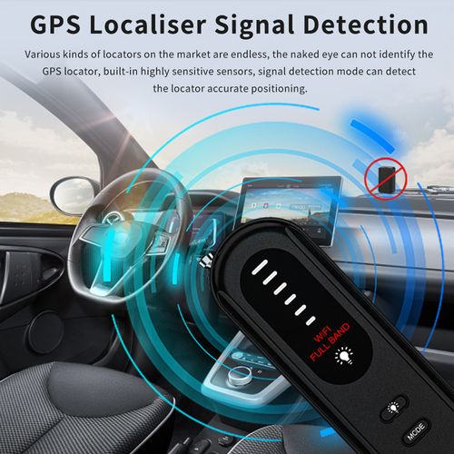 Hidden Camera Detector for Travel, Hidden Camera, Bug, GPS & RF Detector, RF Bug Scanner, Anti-Spy Finder,5 Levels,3 Modes,Covert Device Sweep with Instant Alerts Privacy Protection,Portable Safety