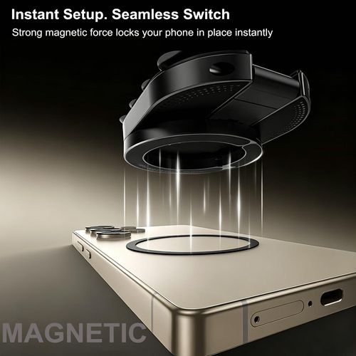 Magnetic Suction Phone Stand for MagSafe, Multifunctional Phone Mount,18 Strong Adhesion Suction Cups, Rotatable Foldable Universal Phone Holder for Car Gym Travel Home, Hands Free, Hook Design