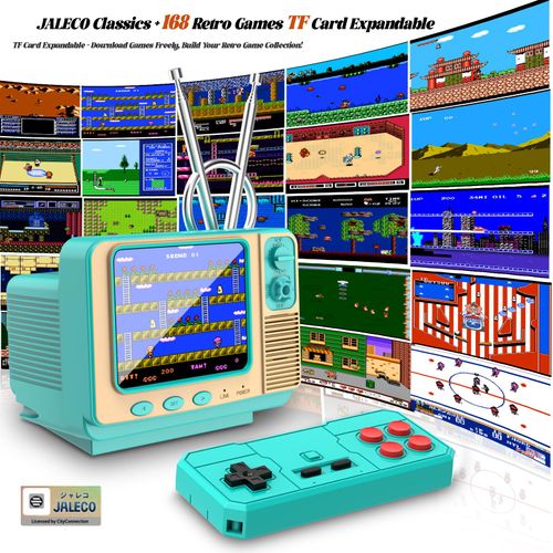 Vintage Family Game Console, 2.8" IPS Screen, Low Voltage Charging, Compact Design, With Game Cables | Game Night Gadget, Cool Unique Gift, Christmas Gift for Teen Boys