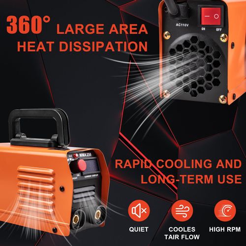Mini Welding Machine, Upgraded Welder Machine , Portable Stick Welder MMA-250A, IGBT Inverter with Hot Start, Arc Force, Anti-Stick