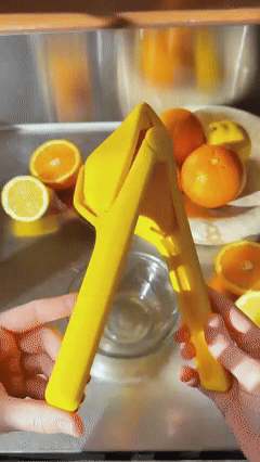 Lemon Squeezer, Effective Squeezing Juice Press, Easy-to-Use, Sturdy Flat Manual Lemon Juicer, Lime Squeezer, Citrus Juice Presser, to Squeeze Lemons, Limes, Citrus, oranges And Other Fruits