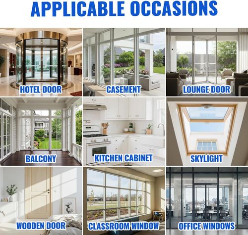 Weather Stripping Door Seal - Draft Stopper for Windows Doors, 33Ft Seals Gaps up to 1in, Stops Heat Cold Escaping, Boosts HVAC, Blocks Wind Dust Insects, Strong Adhesive, Easy Trim Install