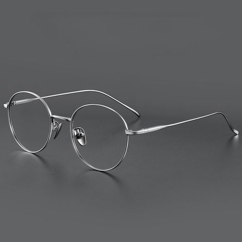 Titanium Vintage Round Eyeglasses Frames ST1644