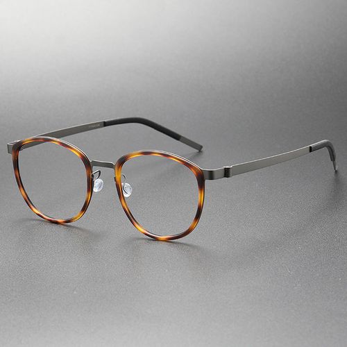 Idris Titanium Vintage Oval Eyeglasses Frames