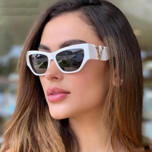 Cat Eye Sunglasses Women Men Oversized Vintage Square Shades Sun Glasses UV400