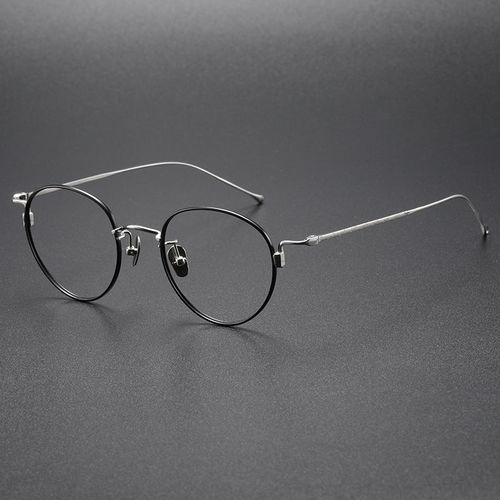 Titanium Vintage Oval Eyeglasses Frames 164