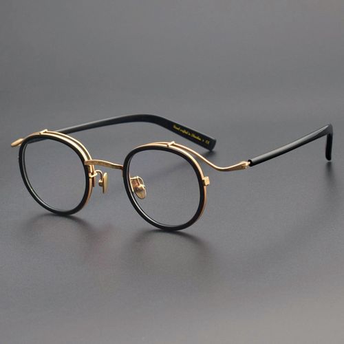 Lucian Titanium Round Glasses Frame