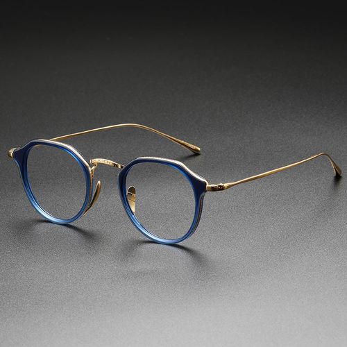 Titanium Vintage Geometric Eyeglasses Frames KMN1113